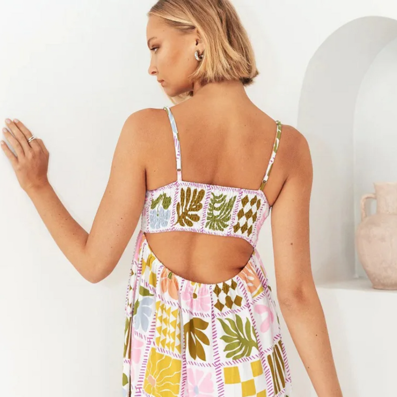 Vestido Longo Feminino Estampado Flores