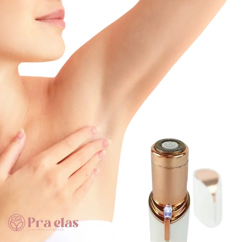 Caneta Depiladora Facial e Corporal + Cabo USB + Escova de limpeza