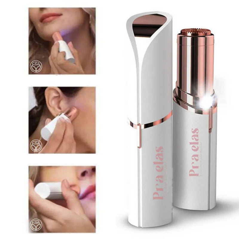 Caneta Depiladora Facial e Corporal + Cabo USB + Escova de limpeza